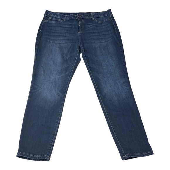 Faded Glory Dark Blue Straight Leg Jeans - Picture 1 of 3